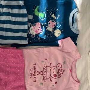 Carter's Peppa Pig Pajama Set - Blue and Pink
